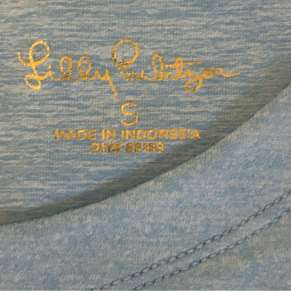 Lilly Pulitzer Solia UPF 50+ Dress Heathered Frenchie Blue Small Pockets EUC - Picture 7 of 12